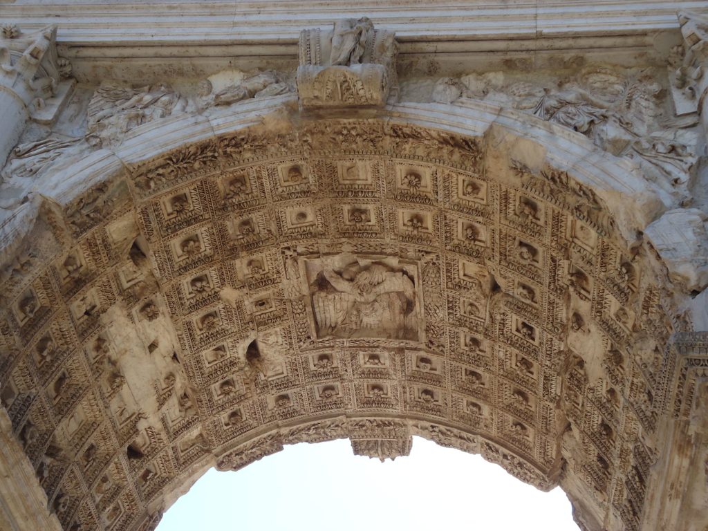 Detail van een triomfboog - Rome