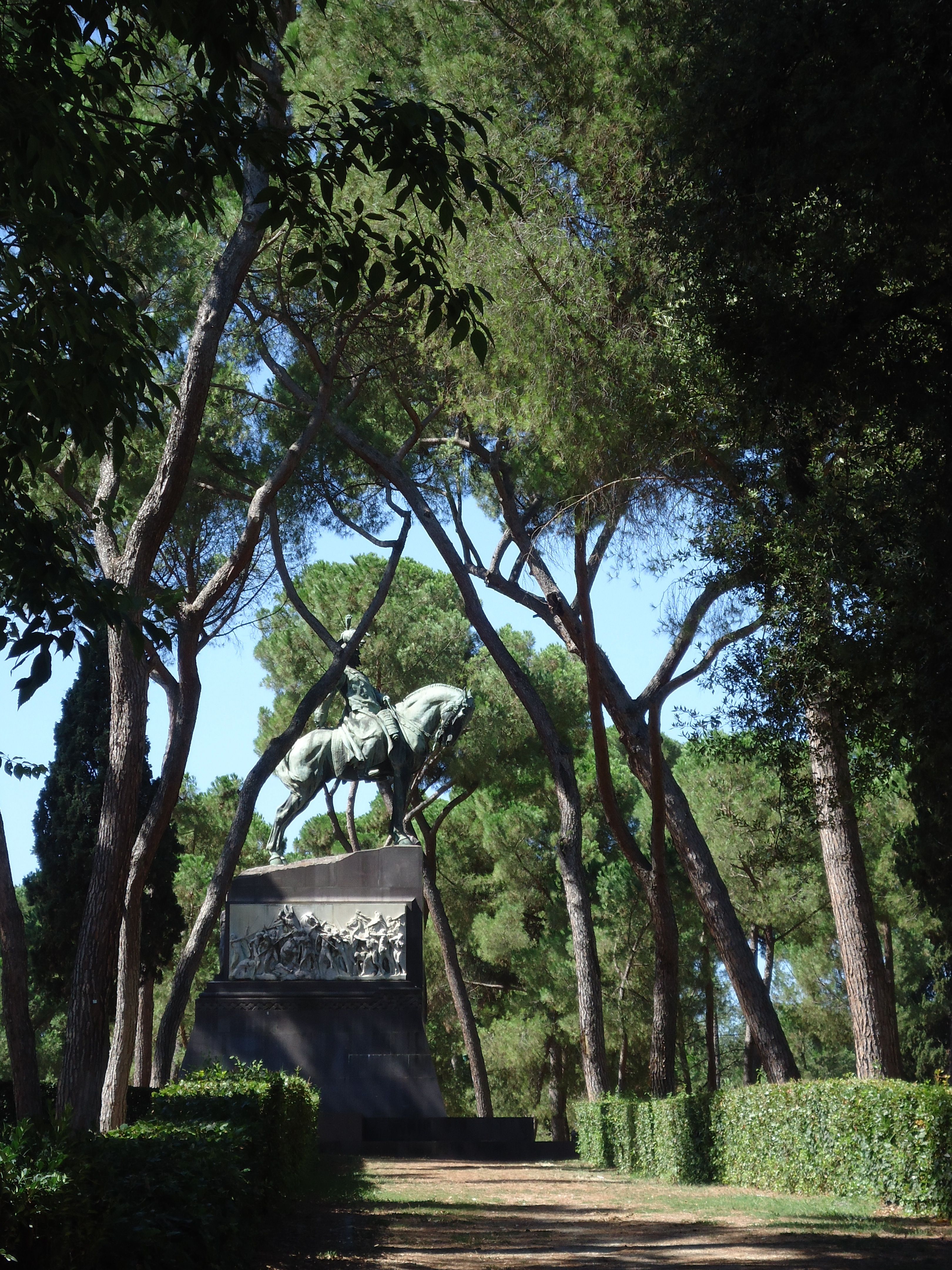 Ruiter te paard - Villa Borghese - Rome