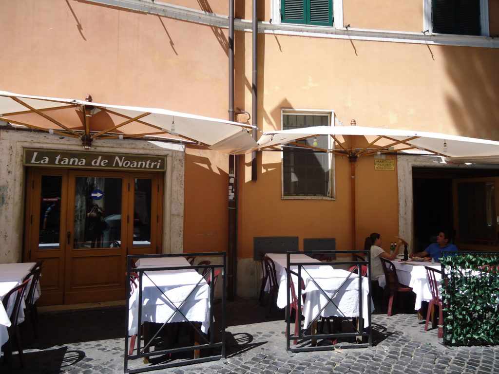 La Tana de Noantri - pizza houtoven - restaurant - Rome