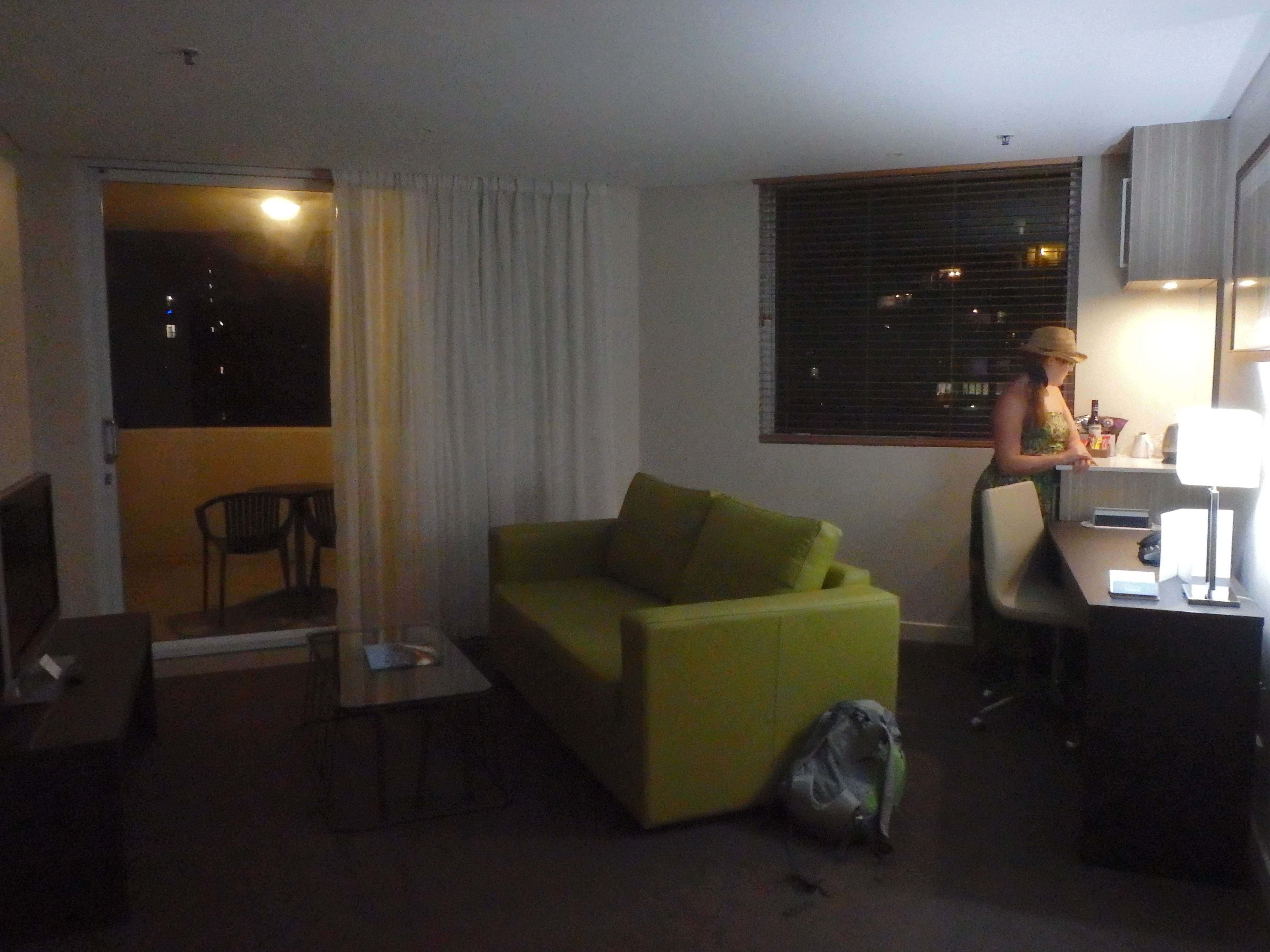 Woonkamer suite The Point Hotel Brisbane