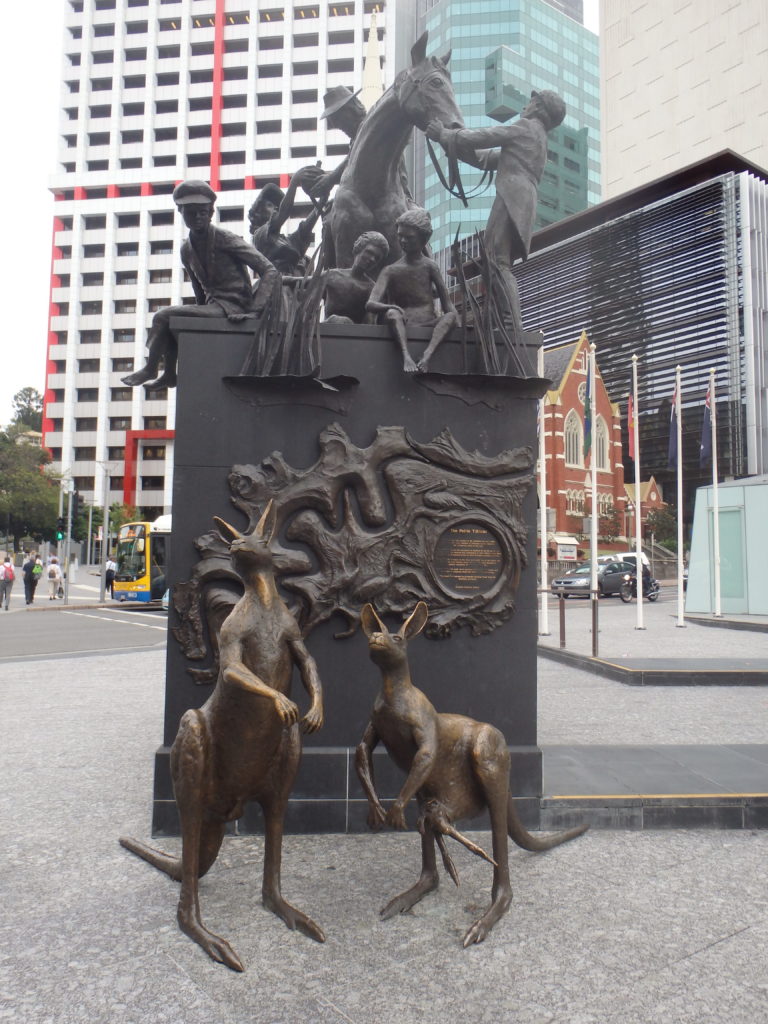 kangoeroe beeld brisbane