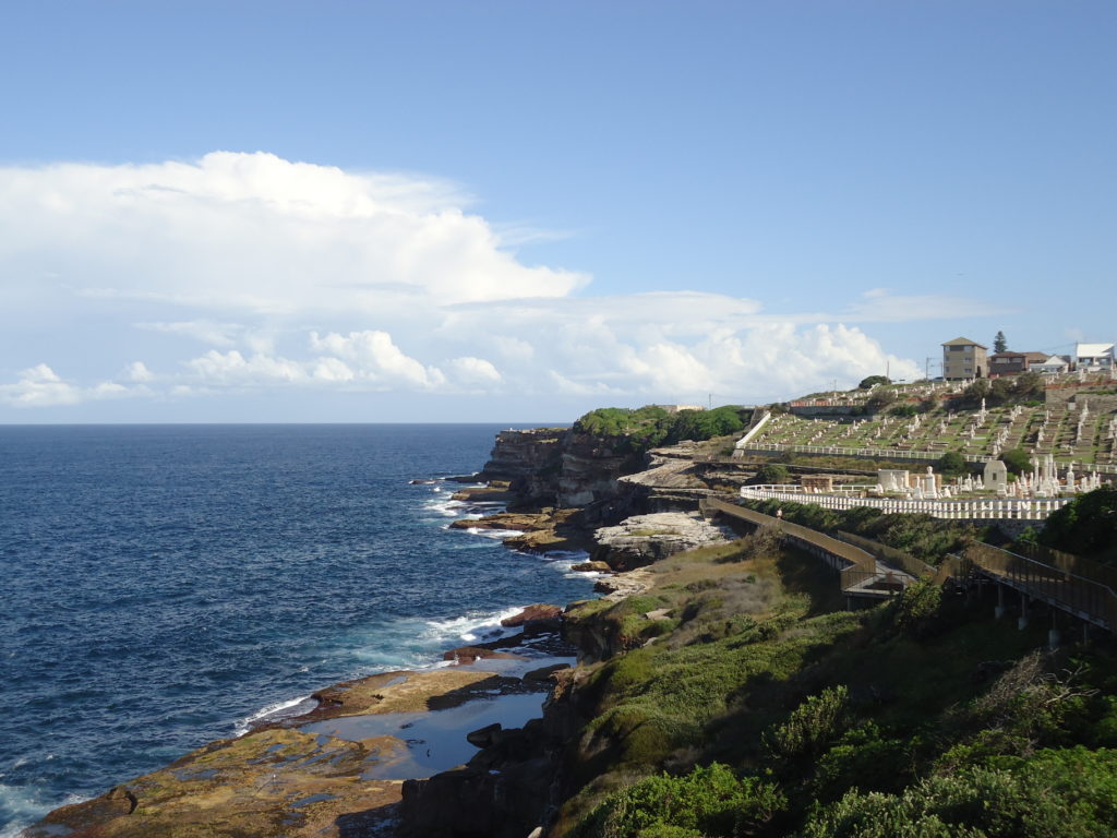 Waverley cemetery Bondi to Coogee Coastal Walk