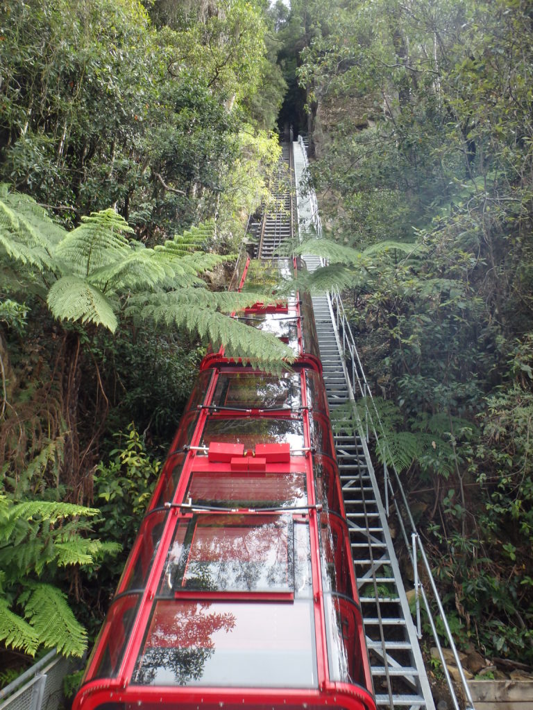 Stijl rood treintje scenic world