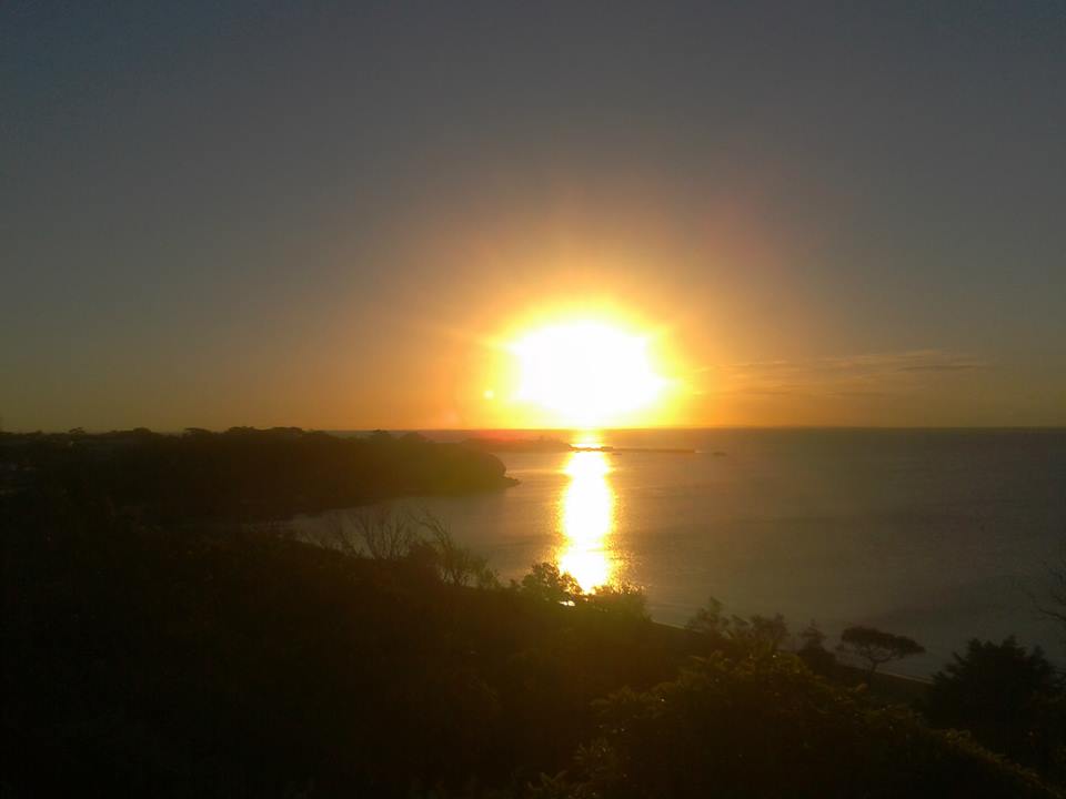 zonsondergang, Mornington, Melbourne, Australia