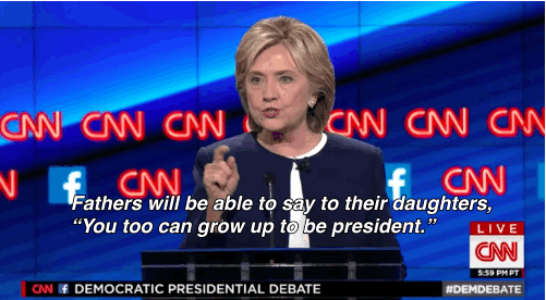 Hillary Clinton - girls can become president