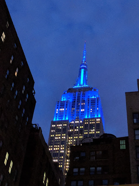 Empire State Building by night