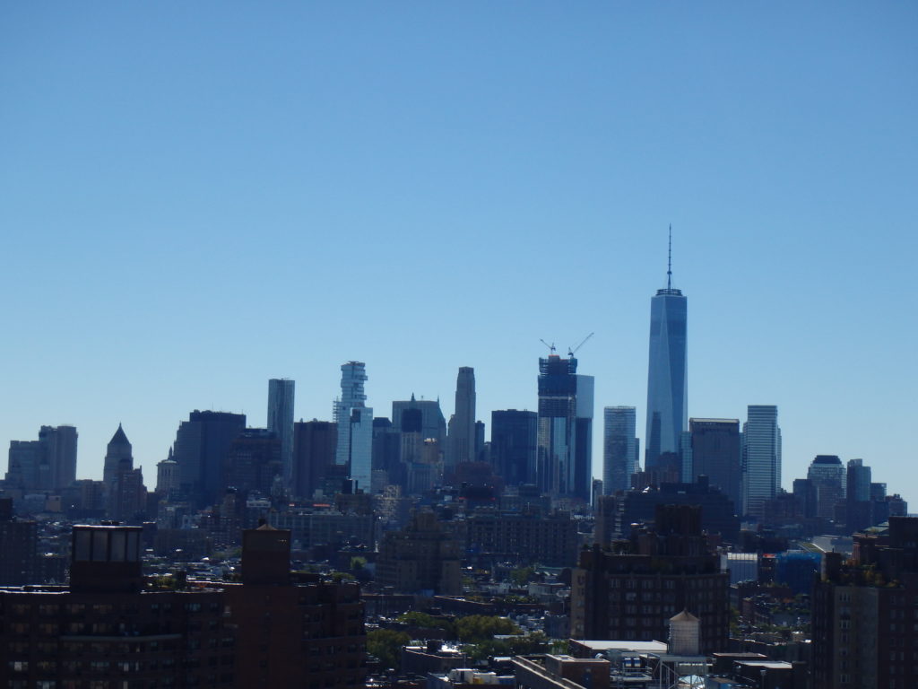 Zicht op downtown vanuit Google Office NYC