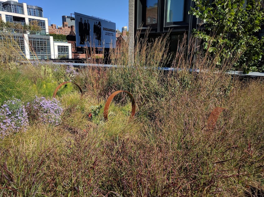 kunst op de High Line in de zomer