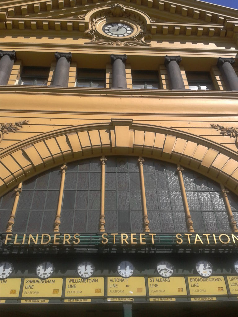 Flinders Street Station clocks Melbourne