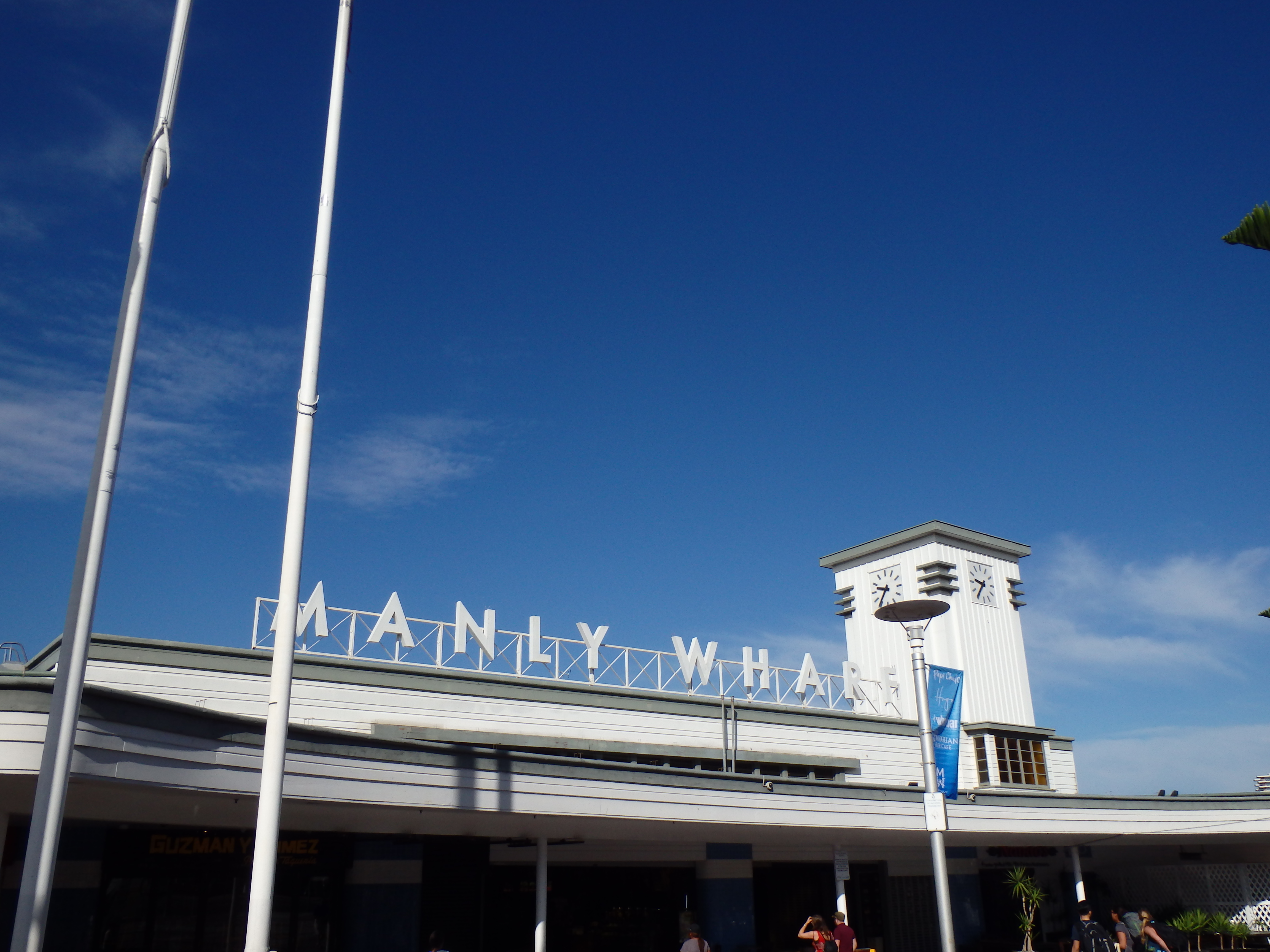 Manly Wharf, ferry aankomst Manly