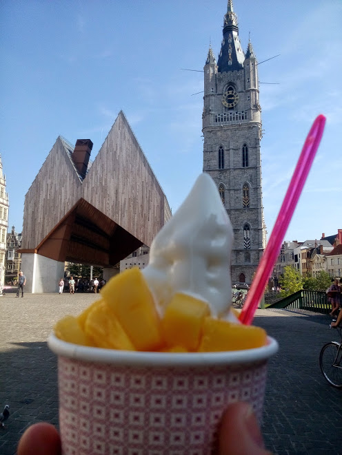 Frozen Yoghurt in Gent, Stadshal en Belfort Gent