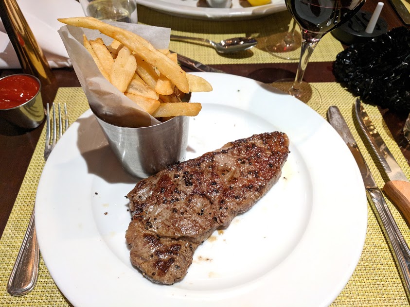 Prime New York Strip Steak - Brooklyn Diner op Oudejaarsavond in New York