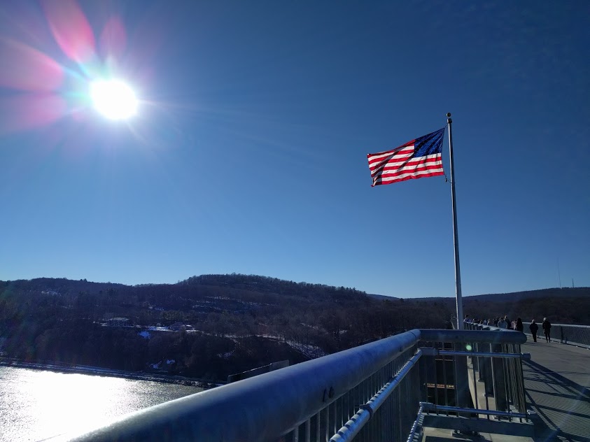 Hudson walkway in Poughkeepsie