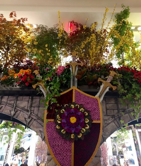 Macy's Flower Show New York - wapenschild uit bloemen