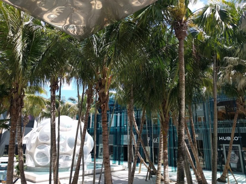 Palm Court in Design District in Miami