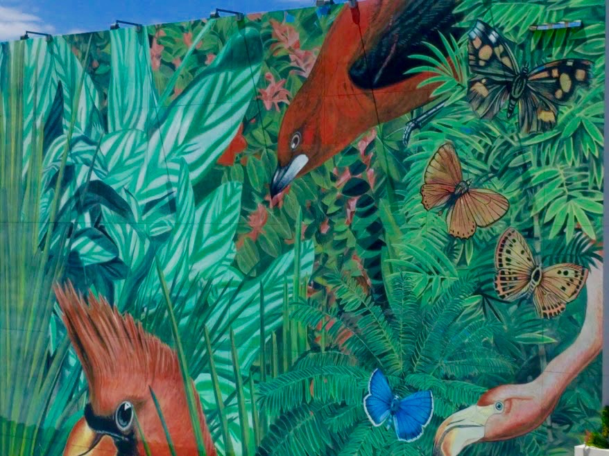 Mural van 2X4 "JUNGLE" 2014, Design District Miami