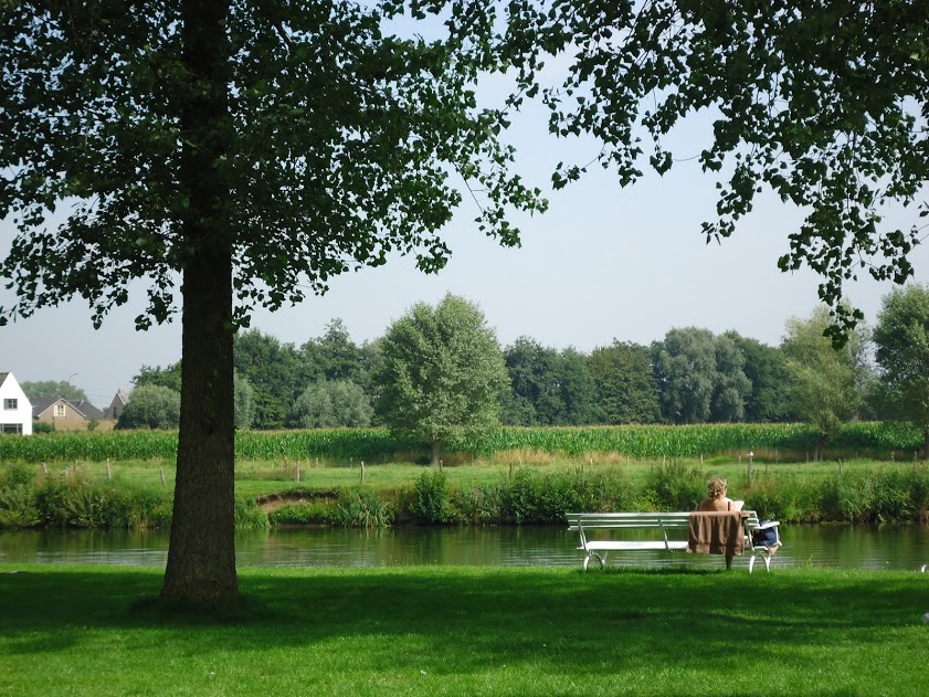 Rustig vertoeven aan de oevers van de Leie in Vosselare Put