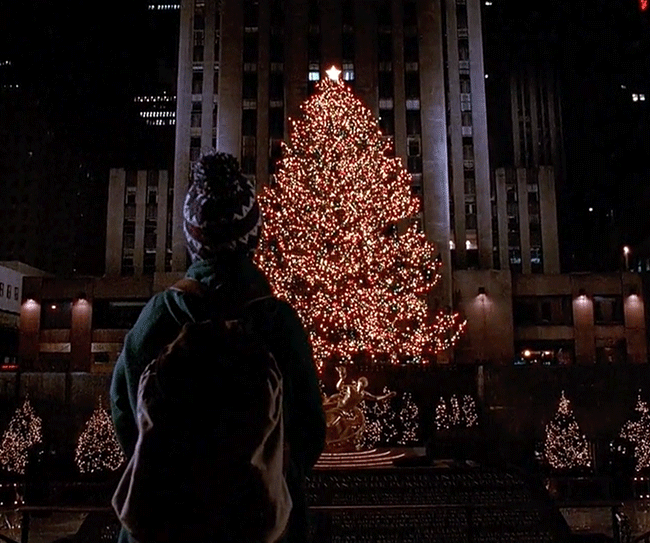 Home Alone II gif Rockefeller Christmas Tree NYC