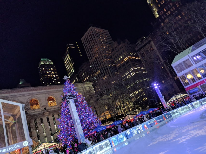 Kerstmarkt Bryant Park NYC