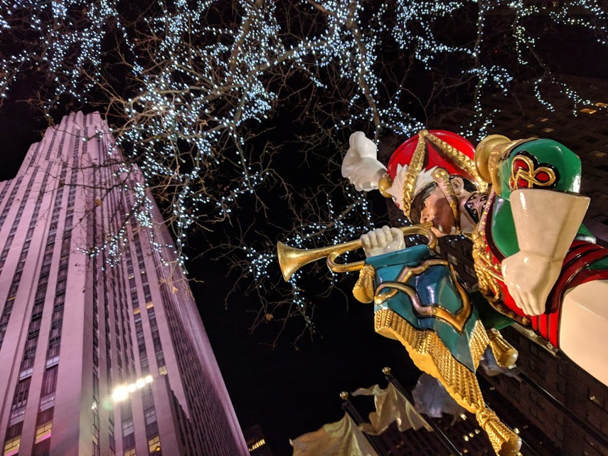 The Rock, Rockefeller Plaza tijdens Kerst in New York