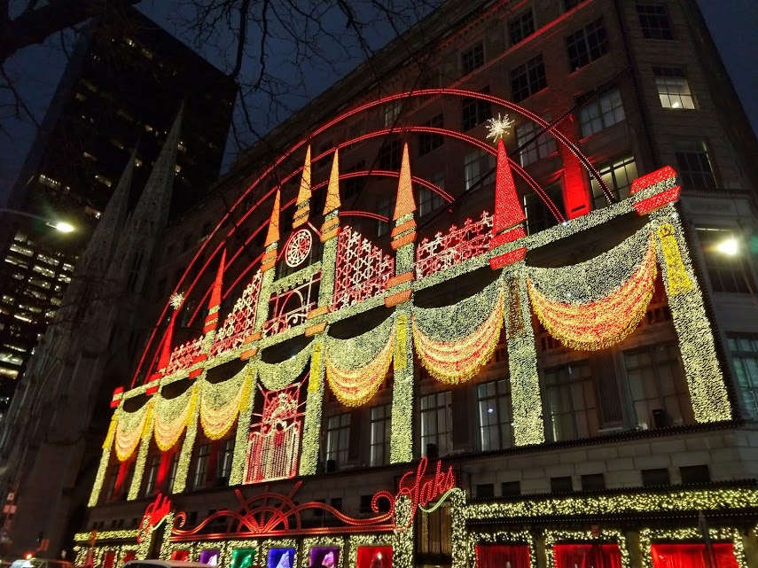 Lichtshow Saks on Fifth