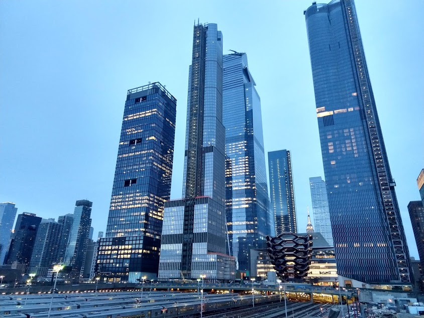 Hudson Yards, gezien vanaf de Hudson