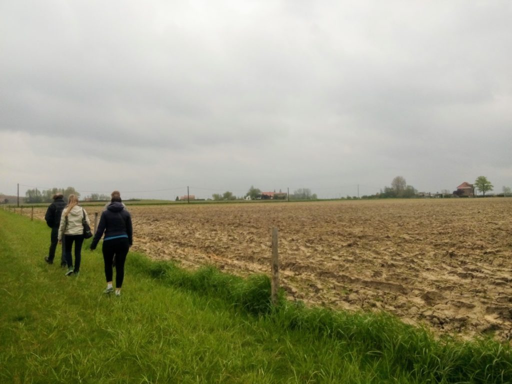 Wandelaars in Westvleteren