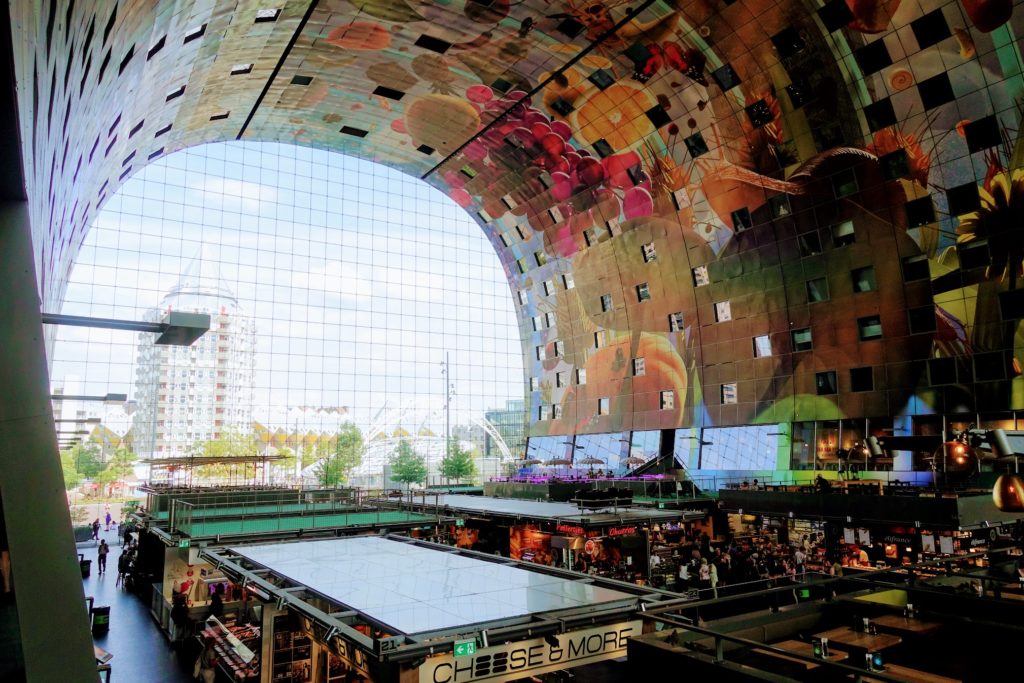 Overzicht Markthal Rotterdam