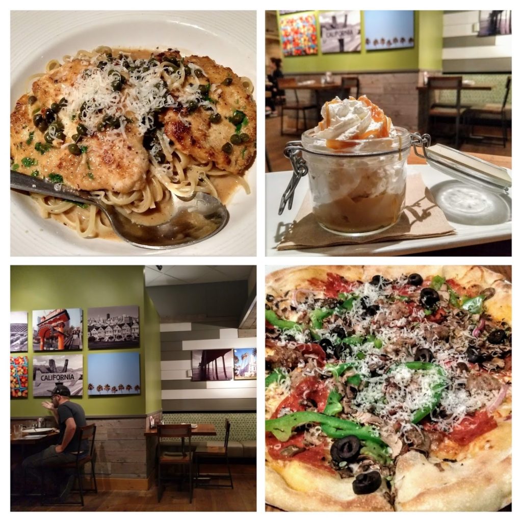 Eten in California Pizza kitchen - downtown LA