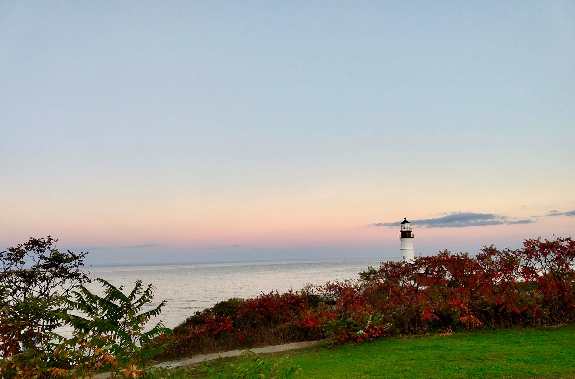 vuurtoren in Portland aan de kust van Maine