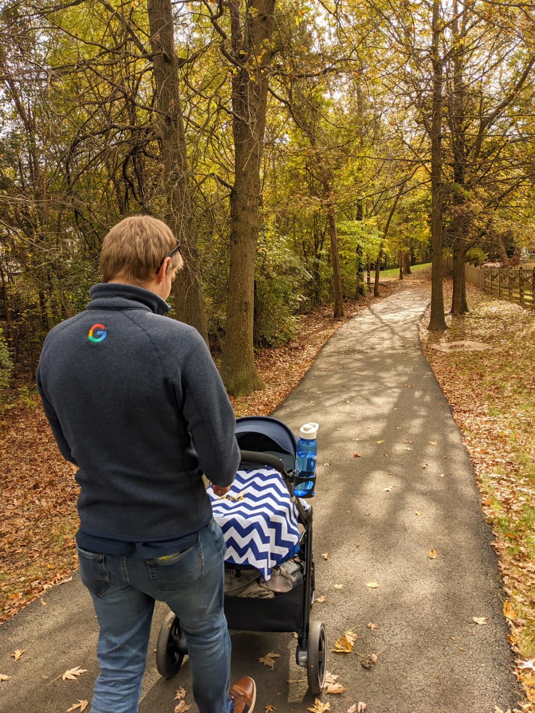 wandelen - buggy - maxi cosi - herfst