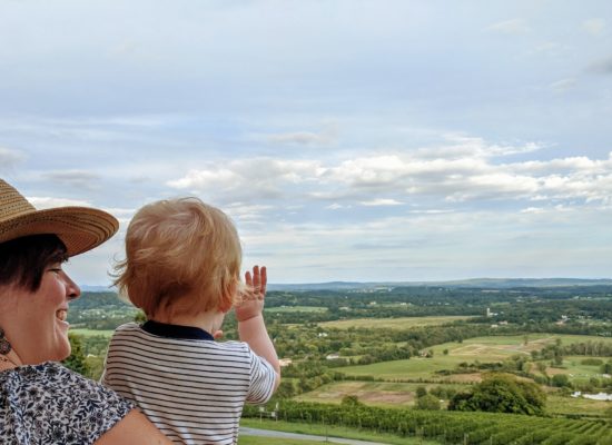 Uitkijkend over Loudoun Valley in Virginia, Amerika